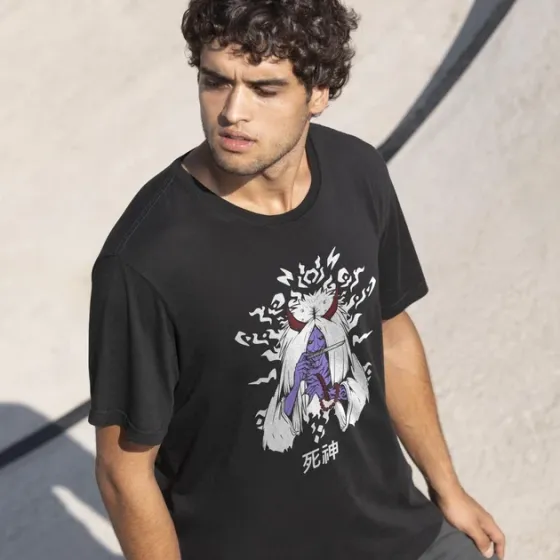 Футболка для підлітка хлопчика з принтом Наруто Бог смерти Шинігамі Black Edition Розмір 160 Anime10012 Дніпро