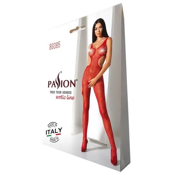 Еротичний бодістокінг з малюнком Passion BS085 red Львів