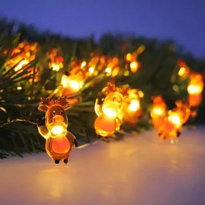 Гирлянда Chomik Струна Олень 2.2 м 20 LED Теплый белый (5900779854161) Вінниця - фото 4