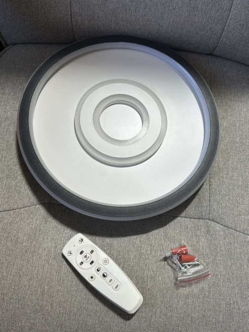 Светодиодная LED-люстра XD-064 60 Вт, Ø32 см, 3000–6000K, регулировка света, пульт ДУ, круглая Киев - изображение 12
