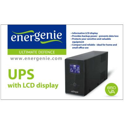 Пристрій безперебійного живлення EnerGenie EG-UPS-031 650VA LCD (EG-UPS-031) Вінниця - фото 2