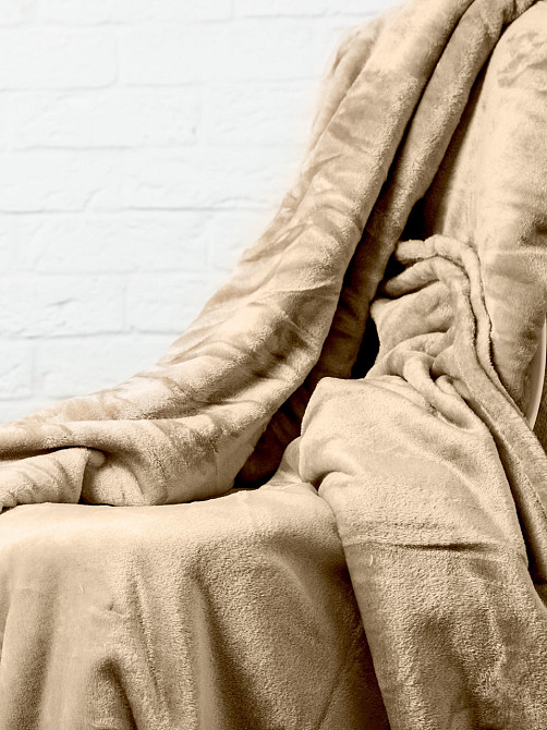 Ecotton Плед Ecotton 150х220 см Well Soft темно-бежевого кольору (FL-16-1212) Коломыя - изображение 3