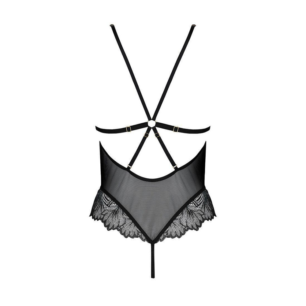 Боді Passion DELIENA BODY XXL/XXXL, black Sex Aura Київ - фото 4