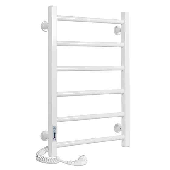 Электрический полотенцесушитель Laris Зебра Альфа ЧК6 400Х600 Э белый, левое подключение Киев