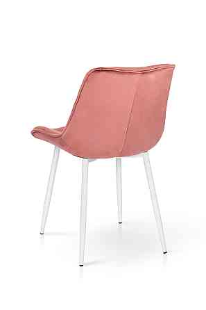 Стілець Прадо білий/ велюр пудровий Киев