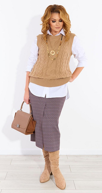 Вязанная жилетка (48-52) Киев - изображение 5