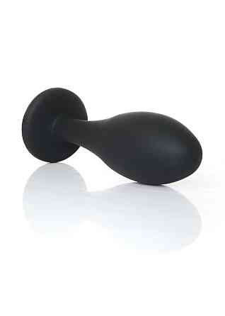Анальна пробка - Jewellery Silicone Black Plug M Clear Sex Aura Київ
