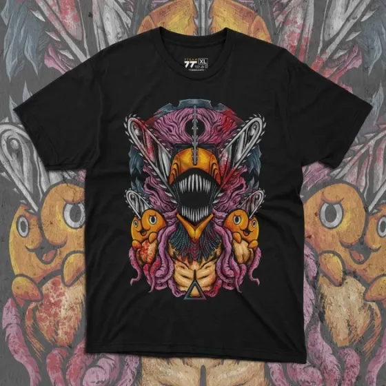 Футболка чоловіча з  принтом Человек Бензопила #01 Розмір 48 Anime0136 Дніпро