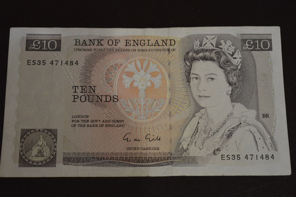 Великобритания 10 фунтов 1975-1992 Р-379е Полтава - изображение 1