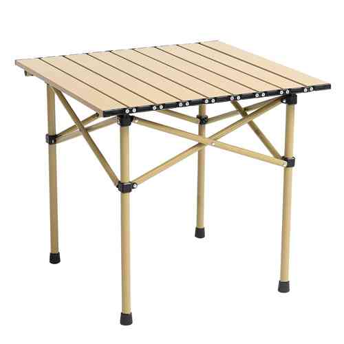 Стол раскладной ламелевый 50x50см походный, металл пластик, в чехле, DC-5009 Вінниця