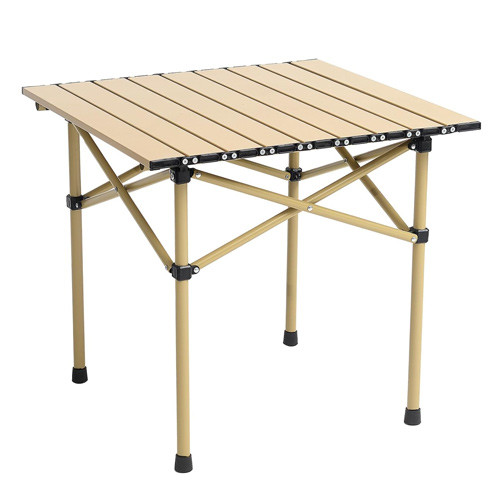 Стол раскладной ламелевый 50x50см походный, металл пластик, в чехле, DC-5009 Вінниця - фото 1