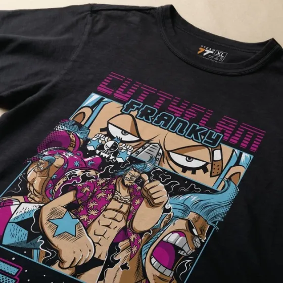 Футболка чоловіча з  принтом Ван Пис Френкі Розмір 48 Anime1007 Дніпро