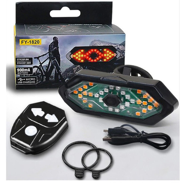 Велосипедний габаритний ліхтар FY-1820, Велоліхтар задній на багажник, Ліхтарик-мигалка для велосипеда QV-97 Івано-Франківськ - фото 2