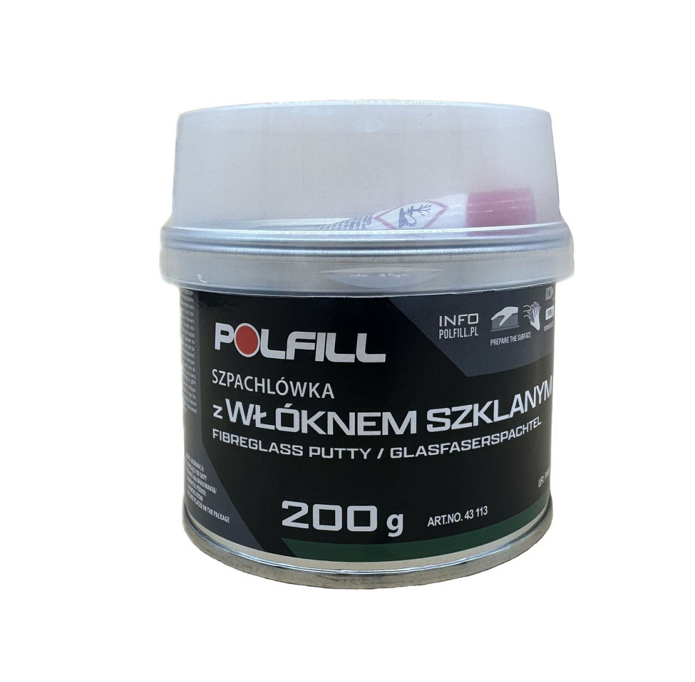 Шпаклівка із скловолокном + затв. 200 г зелену Polfill Київ - фото 1
