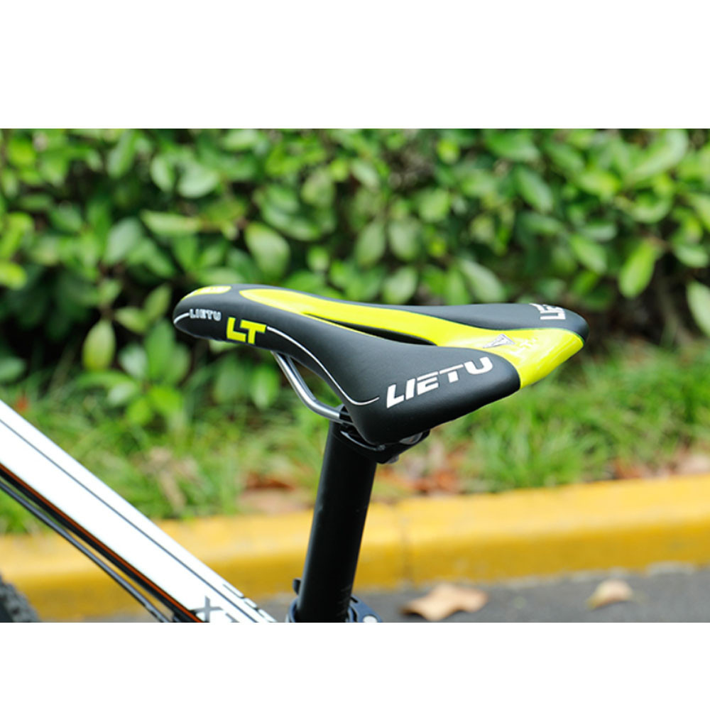 Седло для велосипеда Lietu ZD-023-YL Черно-желтый Бровары - изображение 3