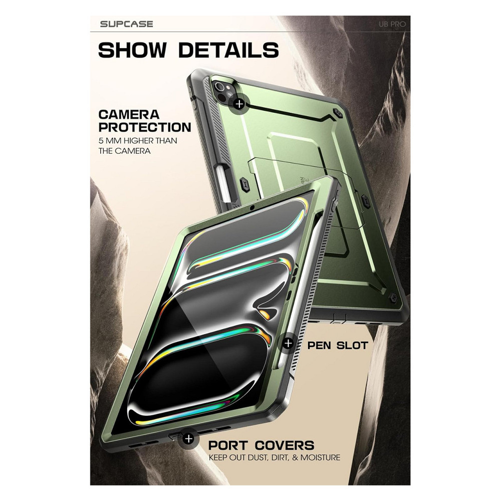 Чохол для iPad Pro 11" SUPCASE Unicorn Beetle Pro Guldan TPU PC з підставкою захисний екран тримач Apple Pencil M5 M4 Київ - фото 5