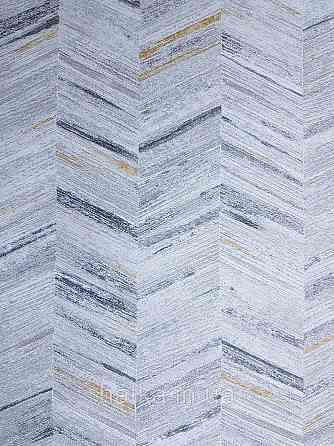 Обои  виниловые на флизелине AS creation Geo Effect 0.53х10 геометрия елочка белый серый желтый 38309-3 Киев