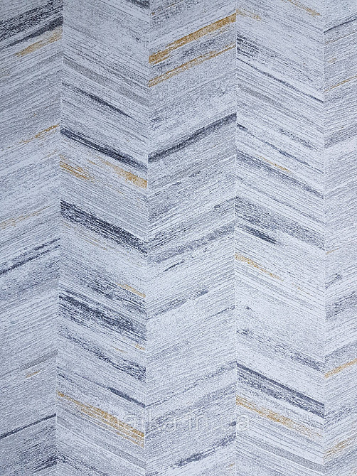 Обои  виниловые на флизелине AS creation Geo Effect 0.53х10 геометрия елочка белый серый желтый 38309-3 Киев - изображение 3