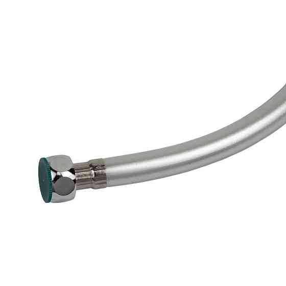 Шланг для душу 1/2" PVC 3-шаровий з підшипником сріблястий 150 см AQUATICA XB-0173 (9791611) Київ