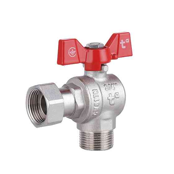 Кран кульовий із накидною гайкою Thermo Alliance Forte 3/4" ВЗ для води кутовий SF224W20 Київ