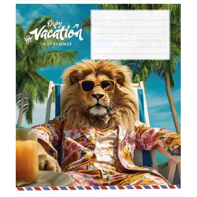 Зошит Школярик Cool vacation 12 аркушів клітинка (012-3318K) Вінниця