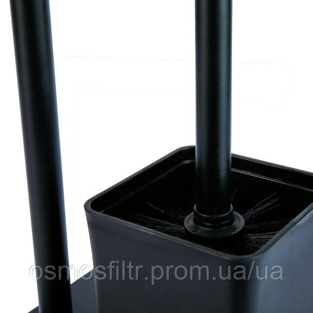 Гарнитур для туалета Axentia с держател для туалетной бумаги чёрный нерж бетон 23x69.5x18 см (133929) Киев - изображение 9