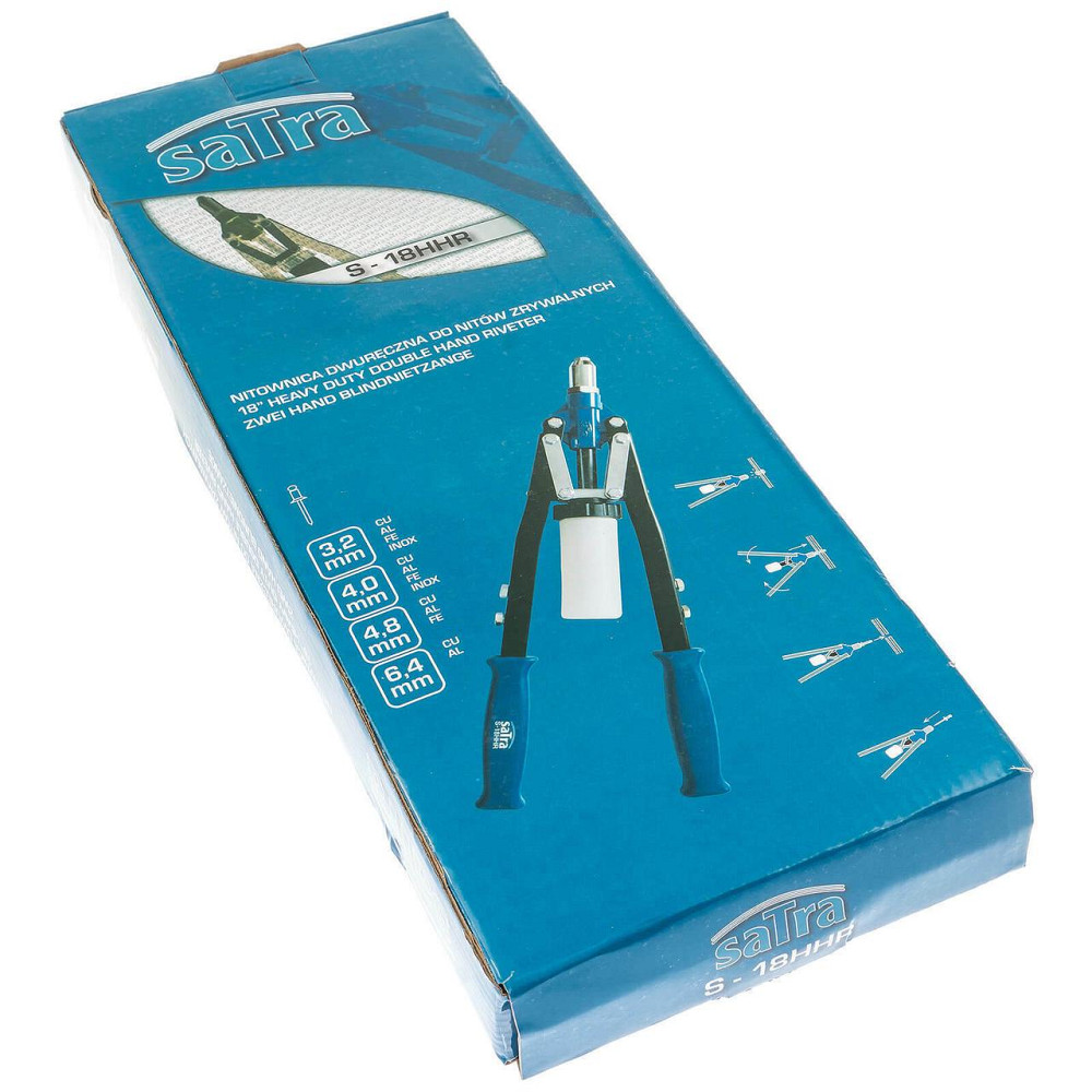 Заклепочник силовий дворучний 3,2-6,4 мм SATRA S-18HHR Чернігів - фото 8