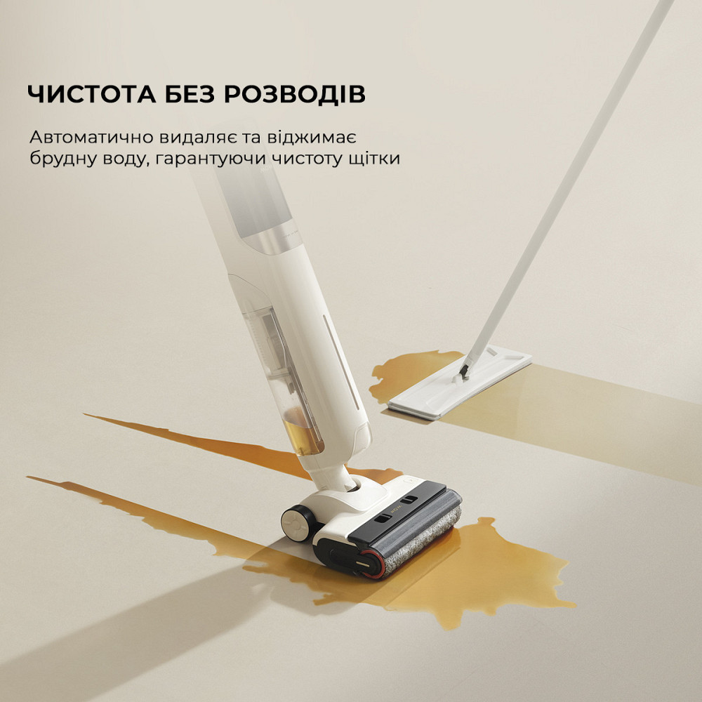 Акумуляторний мийний пилосос Dreame Mova K30 Mix (HMV24A) ( Білий ) Харків - фото 6