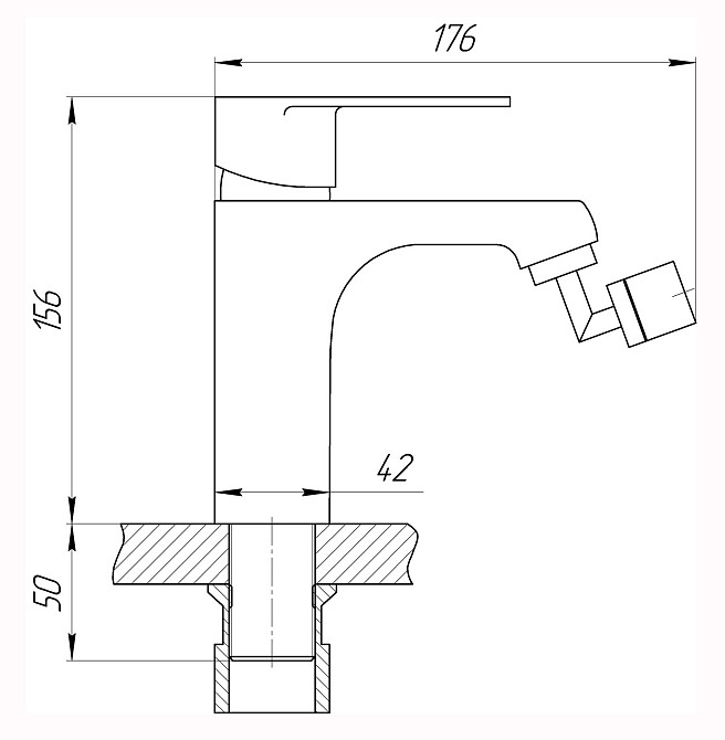 Змішувач для біде DOMINO Dionis DDD-106 (000027316) Київ - фото 8