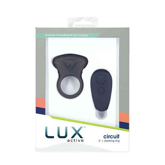 Эрекционное виброкольцо Lux Active Circuit Vibrating Cock Ring, пульт ДУ, 7 режимов вибрации Sex Aura Киев