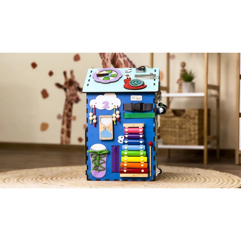 Розвиваюча іграшка Бізікуб "Будинок" TG200222 блакитний, 55х30х30 см Вінниця - фото 7