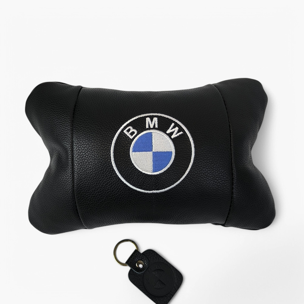 Подушка з логотипом бренду BMW 1шт, Подушка на авто сидіння Подарунок дорожня PT-39 Львів - фото 7