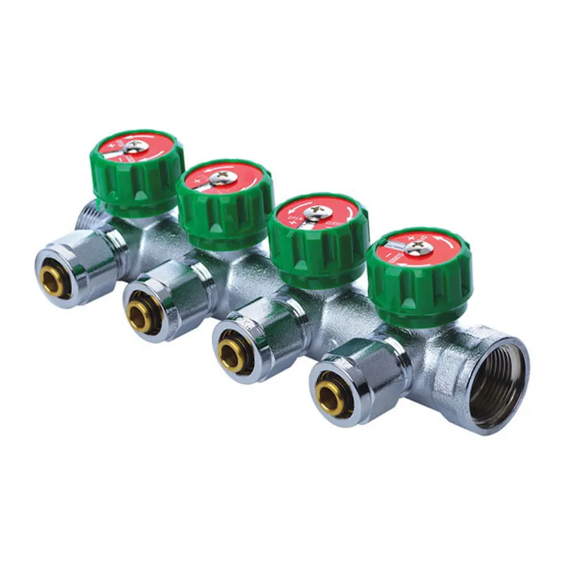 Колектор вентильний з фитингом Koer KR.1121-4 3/4"x4 ways (KR2652) Київ - фото 1