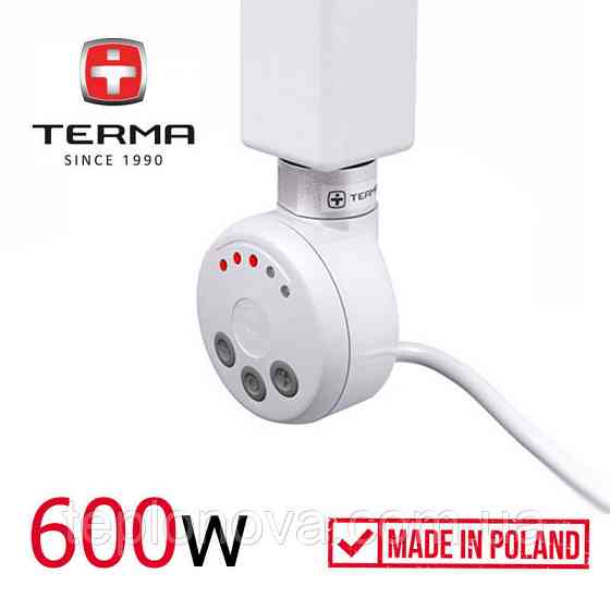 ТЕН для рушникосушки 600w Terma MEG White ТЕН Білий Електричний Чернівці
