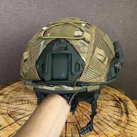 КОМПЛЕКТ: шолом Fast в зборі з активними навушниками Walkers, кріплення чебурашка, та кавер. Одеса