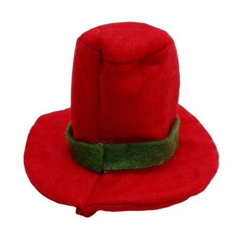 Новорічний одяг на пляшку 85 на 60 мм червоний Київ - фото 2