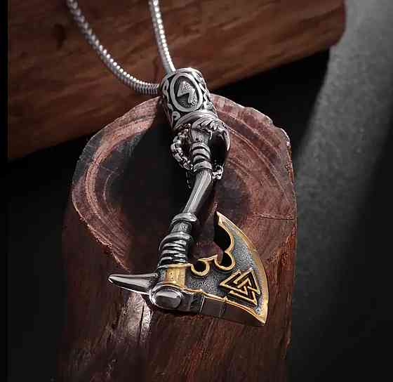 Підвіска сокира з руною Валькнут – скандинавський амулет Київ