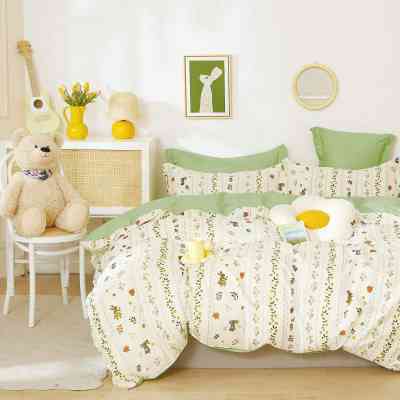 Постільна білизна Home Line Сатин Твіл Зайченята полуторний (176078) Вінниця