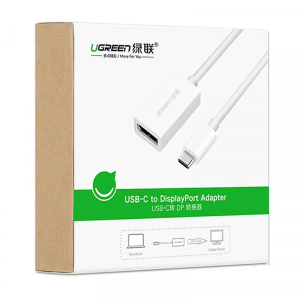 Перехідник USB-C to DisplayPort Adapter MM130 UGREEN Білий (40372) Киев - изображение 4