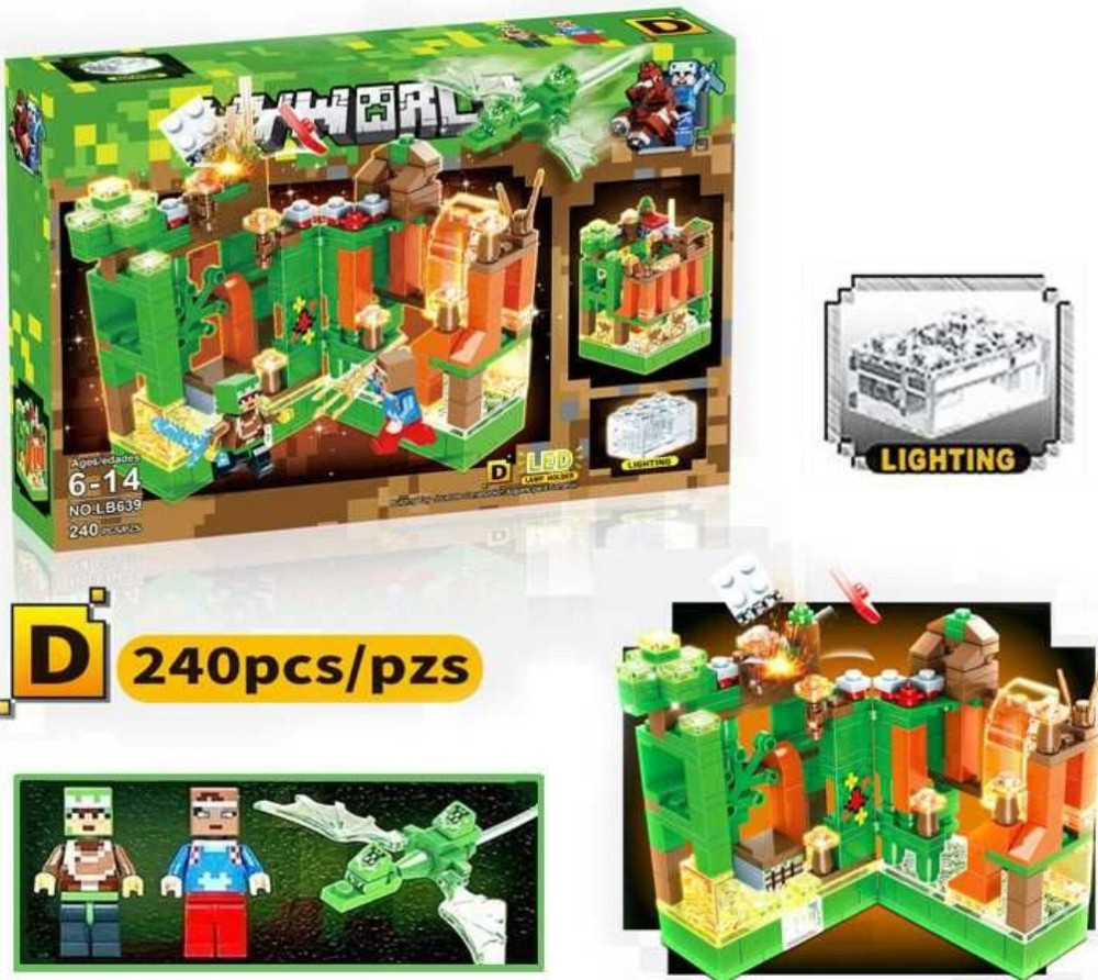 Lego MINECRAFT, Лего Майнкрафт Крепости, 4 вида, светящиеся блоки. Харьков - изображение 4