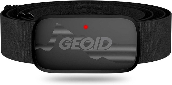 Нагрудний пульсометр GEOID HS500 з Bluetooth 4.2, ANT+ та LED-індикатором, IP67 монітор серцевого ри Київ - фото 1