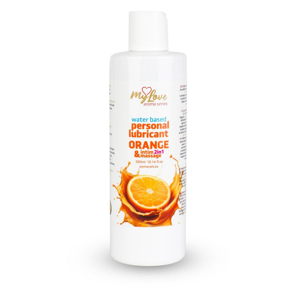 2в1 лубрикант та масажний гель - MyLove Aroma Series Intim&Massage Orange, 300 мл Sex Aura Київ - фото 1