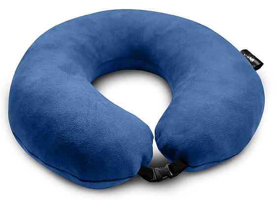 Подушка дорожня синя Київ