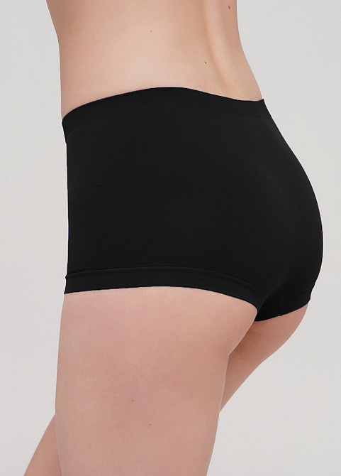 Трусы-шортики бесшовные BOXER BRIEFS black (черный) L/XL Киев - изображение 2