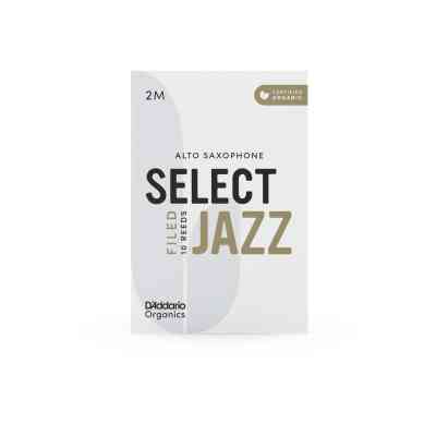 Тростина для саксофона D&apos;Addario Organic Select Jazz - Alto Sax Filed 2M - 10 Pack (ORSF10ASX2M) Вінниця