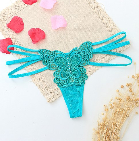 Стрінги з метеликом 42-44 бірюзовий Київ - фото 1