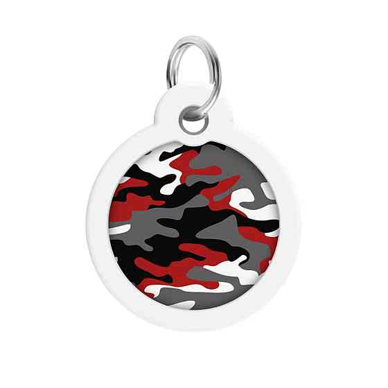 Адресник для собак и кошек металлический WAUDOG Smart ID с QR паспортом, рисунок 