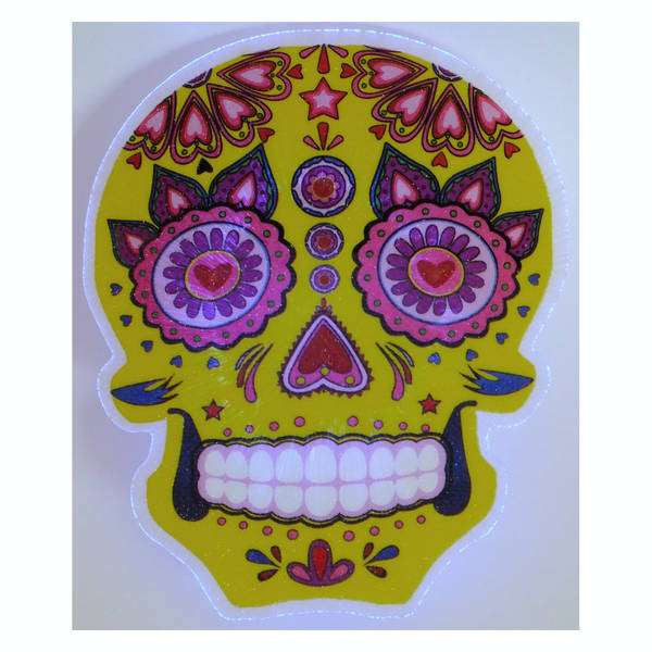 "ЧЕРЕП SANTA MUERTE" Декор, що світиться на магніті Київ - фото 1