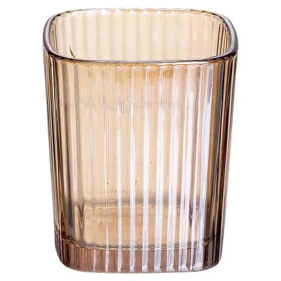 Набір скляних стаканів для напоїв 250 мл, 6 шт, коричневий Київ