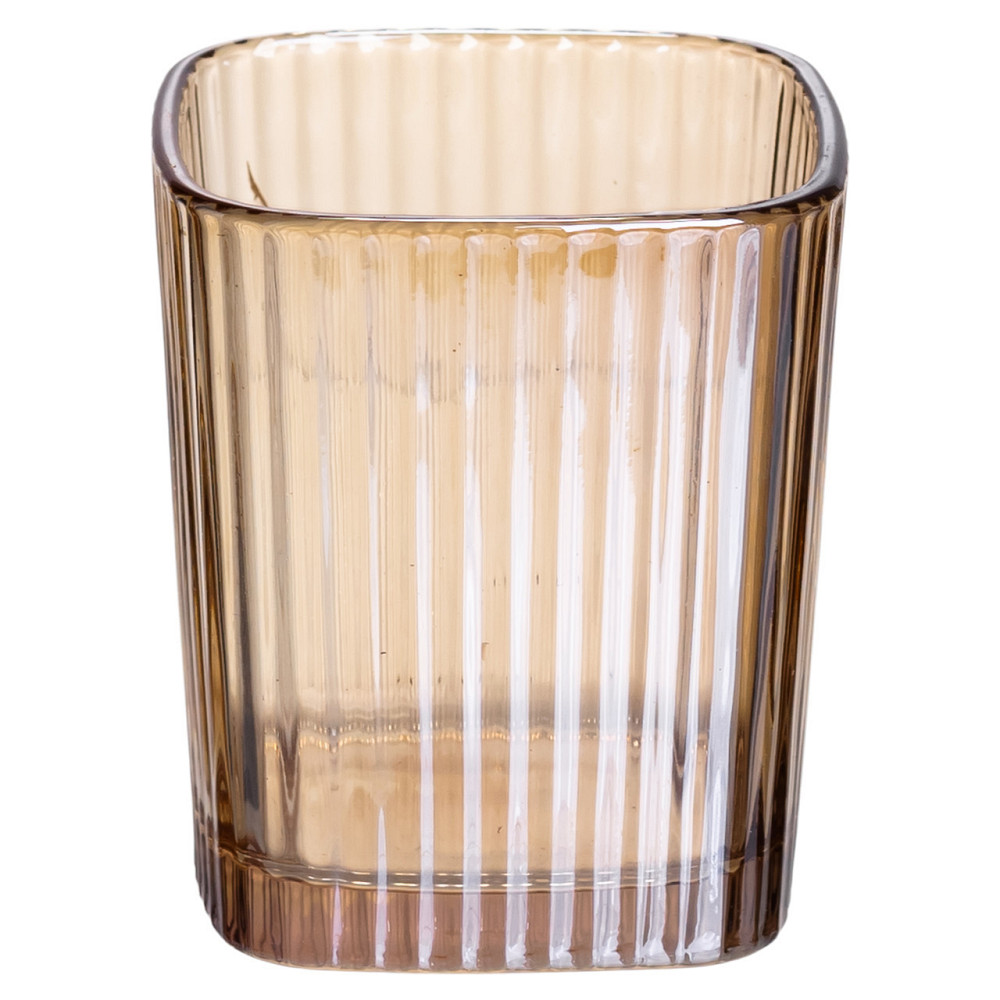 Набір скляних стаканів для напоїв 250 мл, 6 шт, коричневий Київ - фото 3